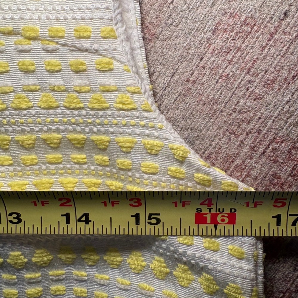 Kate Spade New York Girls Yellow White Jacquard Bow Shift Dress Size 14Y - Picture 4 of 4